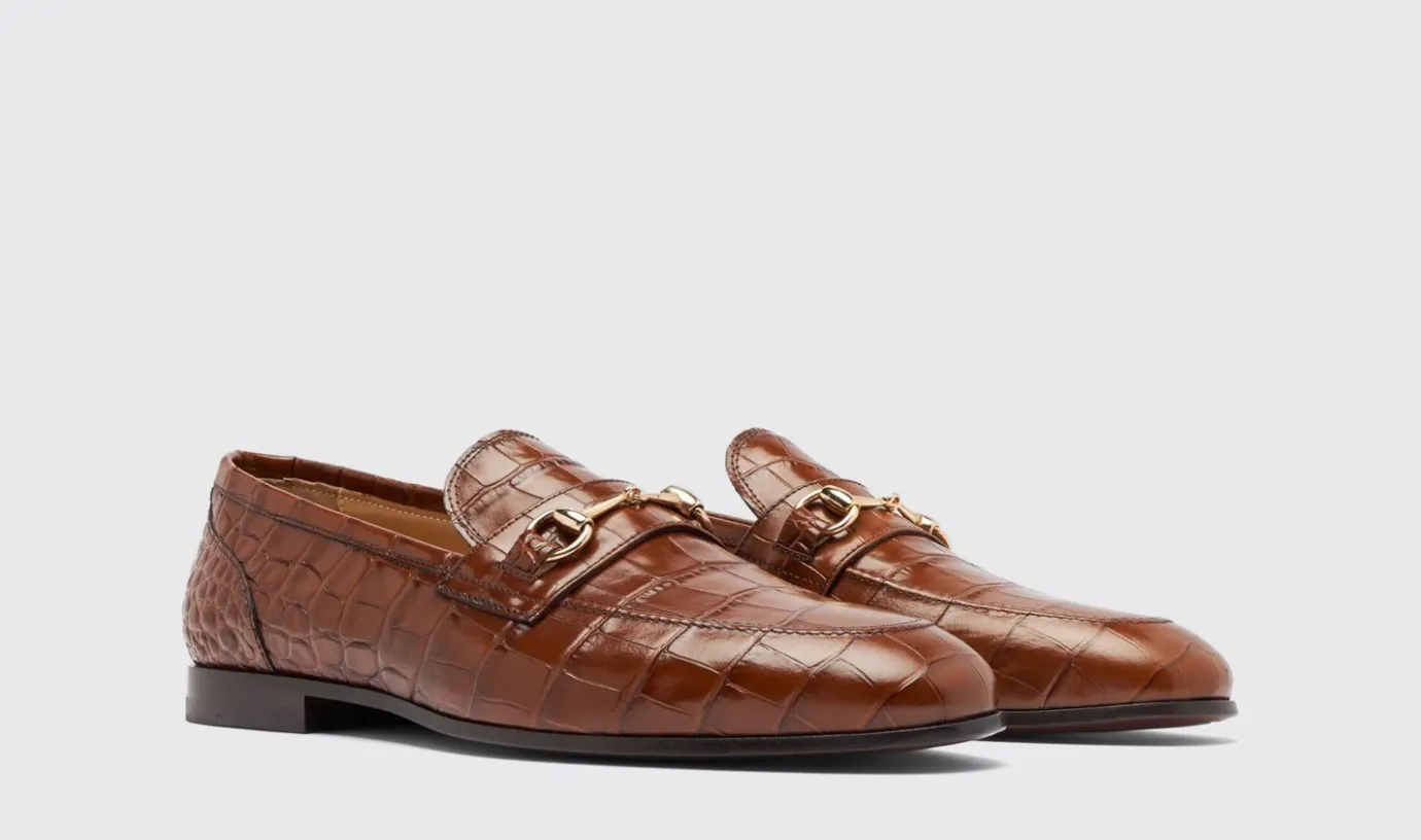 Manner Scarosso Alessandro Brown Kroko