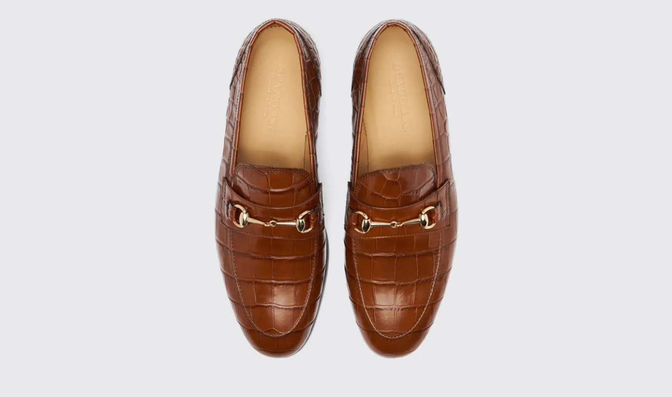 Manner Scarosso Alessandro Brown Kroko