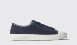 Manner Scarosso Ambrogio Blaues Wildleder