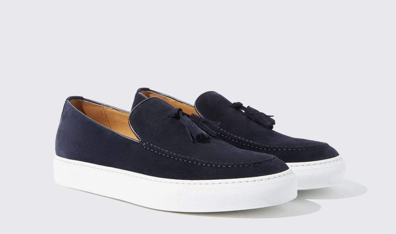 Manner Scarosso Amedeo Blu Scamosciato