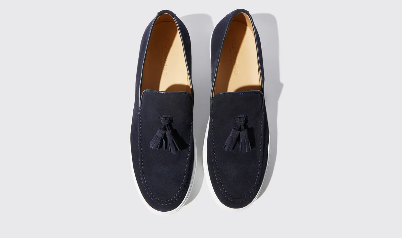 Manner Scarosso Amedeo Blu Scamosciato