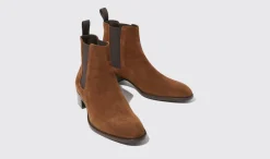 Manner Scarosso Axel Tan Wildleder
