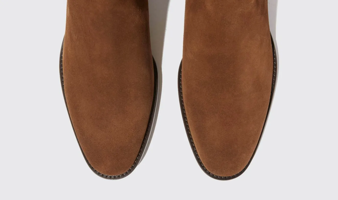 Manner Scarosso Axel Tan Wildleder