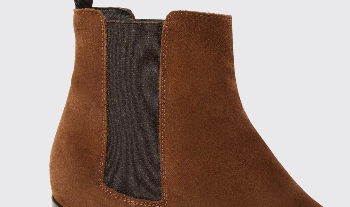 Manner Scarosso Axel Tan Wildleder