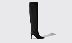 Frauen Scarosso Carra Schwarzes Wildleder