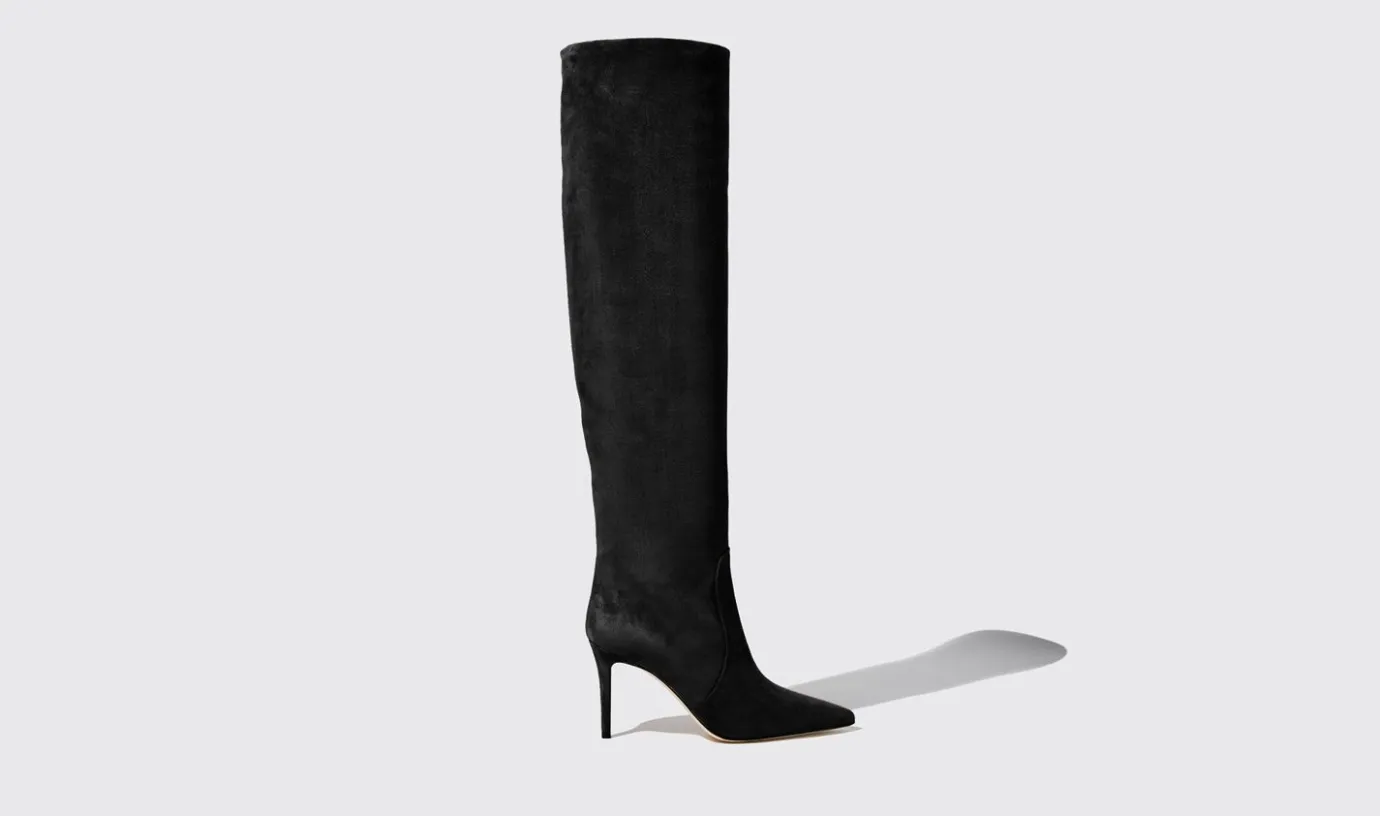 Frauen Scarosso Carra Schwarzes Wildleder