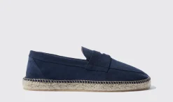 Manner Scarosso Diego Blaues Wildleder