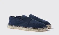 Manner Scarosso Diego Blaues Wildleder