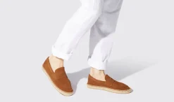 Manner Scarosso Diego Tabak-Wildleder