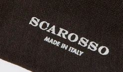 Manner Scarosso Dunkelbraune Wadensocken Aus Baumwolle