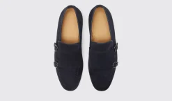 Manner Scarosso Ernesto Blaues Wildleder