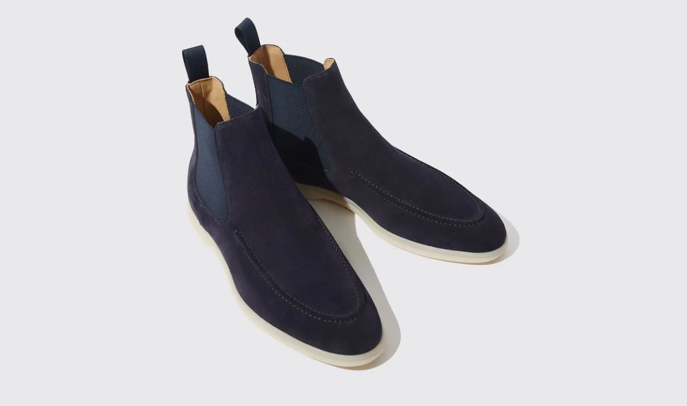 Manner Scarosso Eugenio Blu Scamosciato