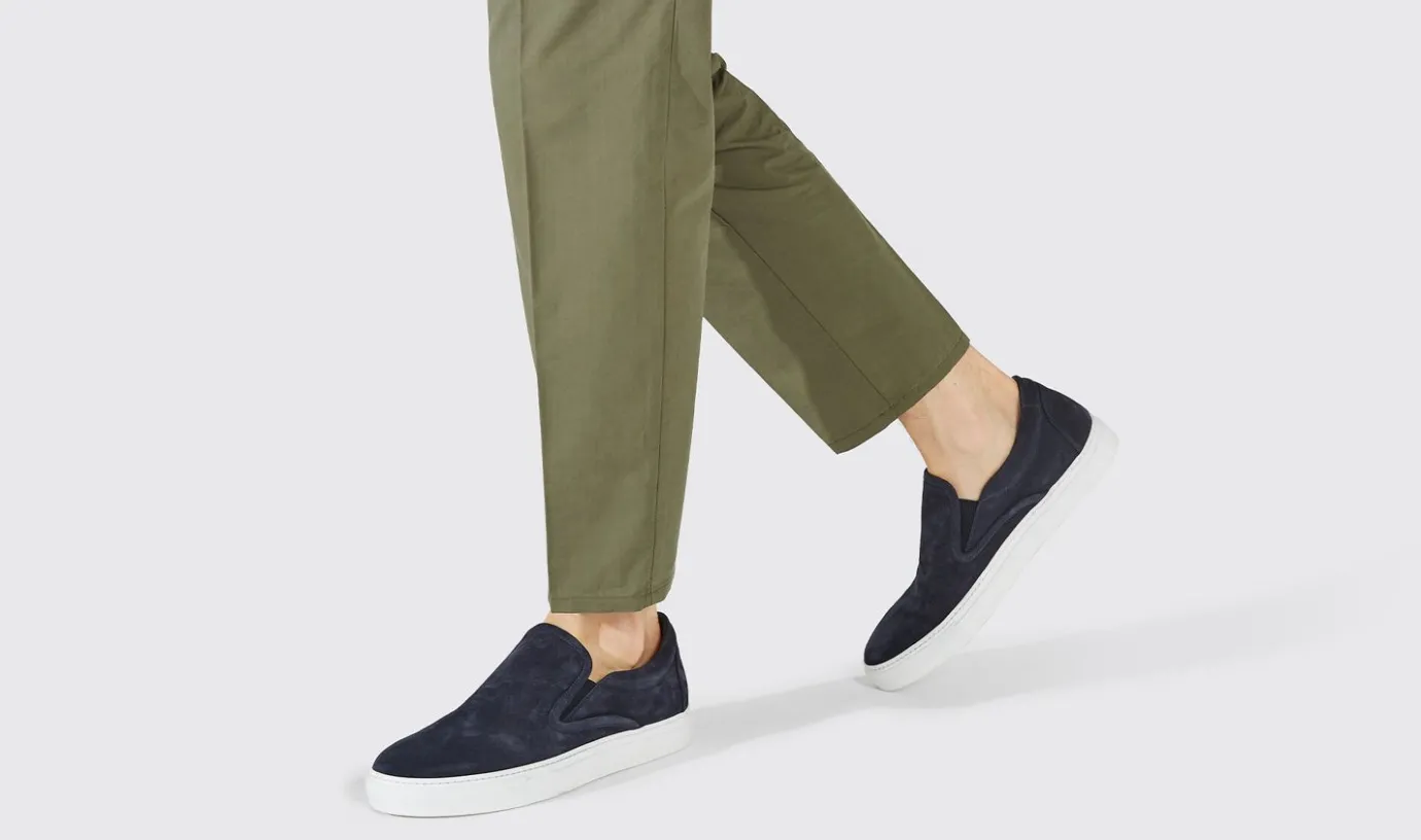 Manner Scarosso Filippo Blu Scamosciato