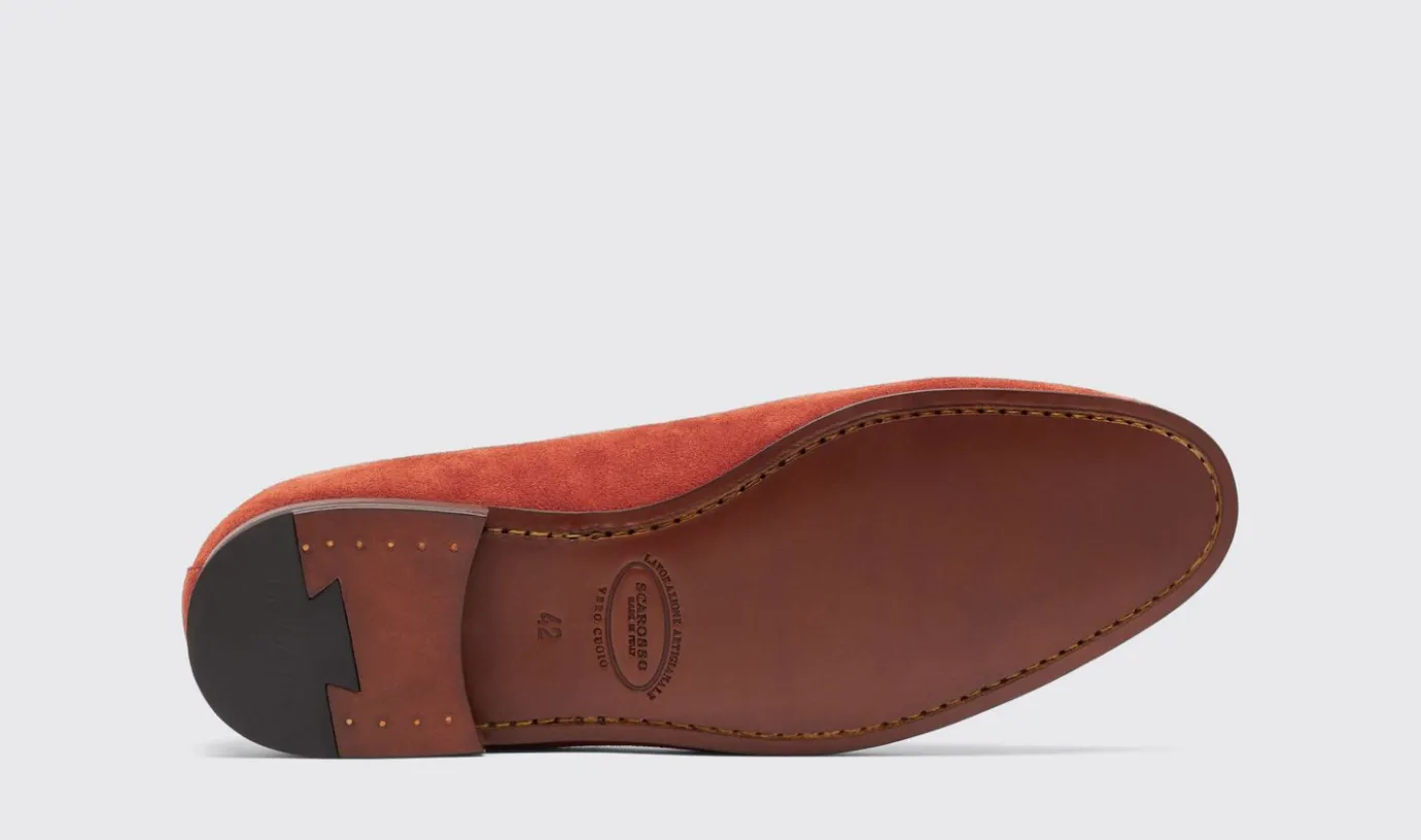 Manner Scarosso Flavio Rust Wildleder