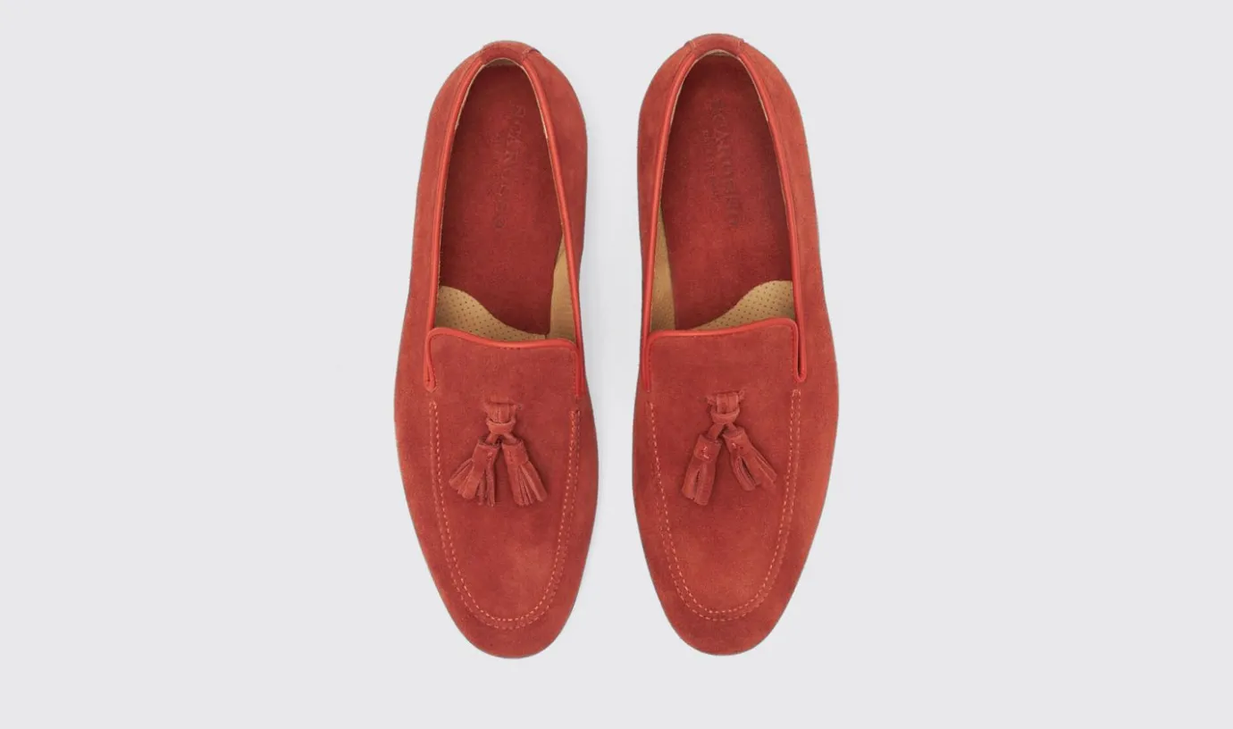 Manner Scarosso Flavio Rust Wildleder
