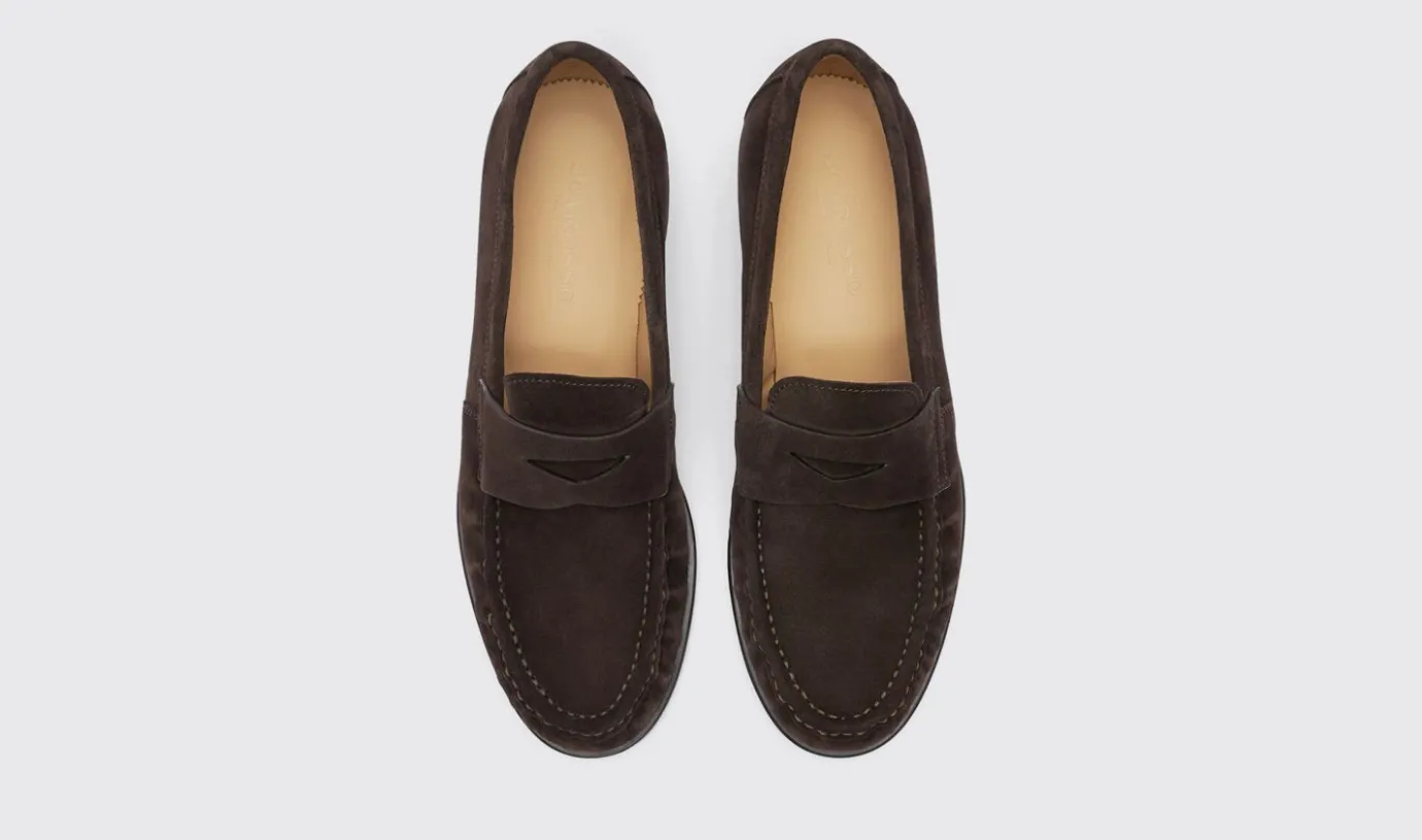 Manner Scarosso Fred Braunes Wildleder