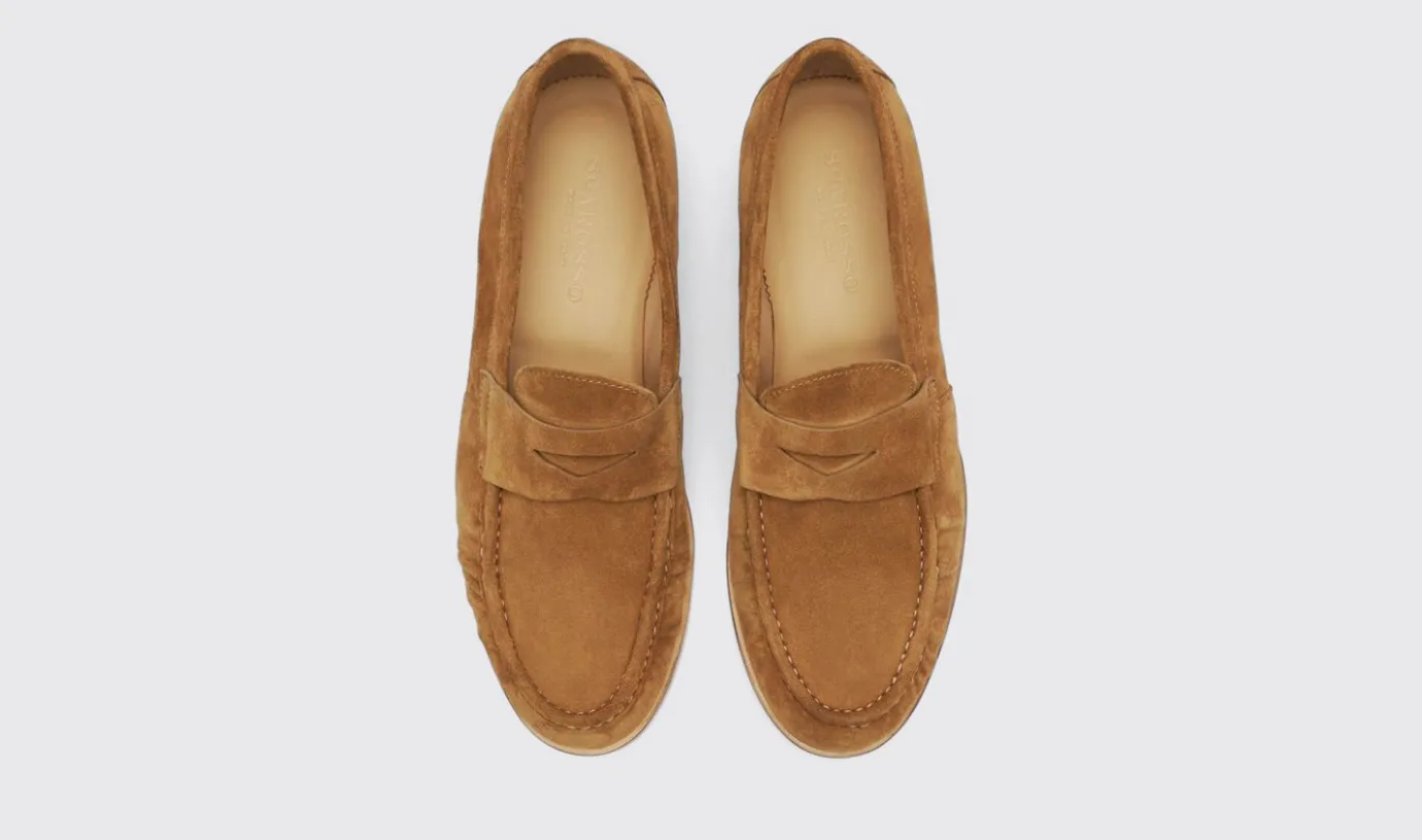 Manner Scarosso Fred Tan Wildleder