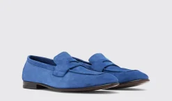 Manner Scarosso Gregory-Blaues Wildleder