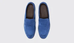 Manner Scarosso Gregory-Blaues Wildleder