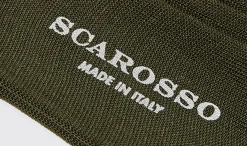 Manner Scarosso Grune Wadensocken Aus Baumwolle