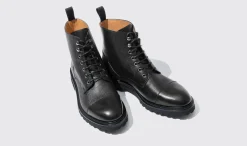 Manner Scarosso Jackie Grain Schwarz