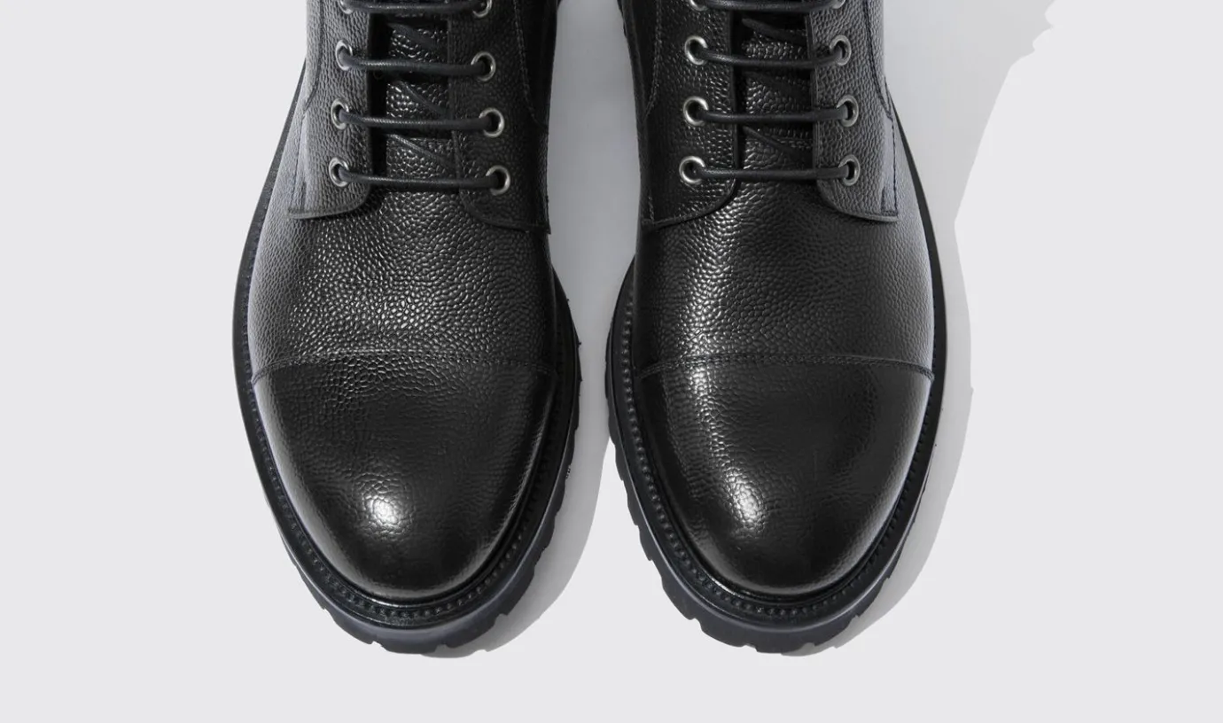 Manner Scarosso Jackie Grain Schwarz