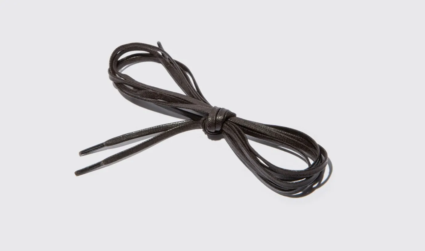 Manner Scarosso Laccio Marrone Piatto