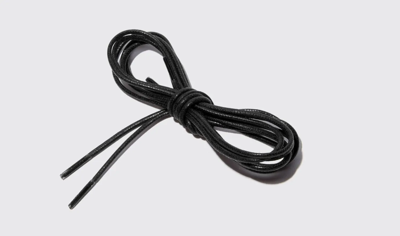Manner Scarosso Laccio Nero Tondo
