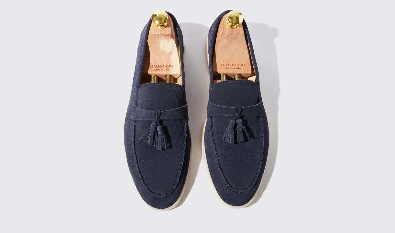 Manner Scarosso Leandro Blu Scamosciato