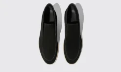 Manner Scarosso Leonardo Black Wildleder Edit