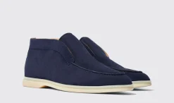 Manner Scarosso Leonardo Blaues Wildleder