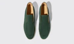 Manner Scarosso Leonardo Grunes Wildleder