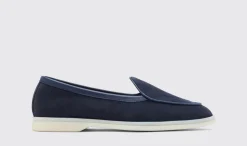 Manner Scarosso Livio Blaues Wildleder