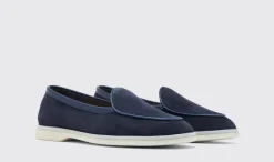 Manner Scarosso Livio Blaues Wildleder