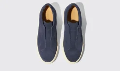Manner Scarosso Luca Blaues Wildleder