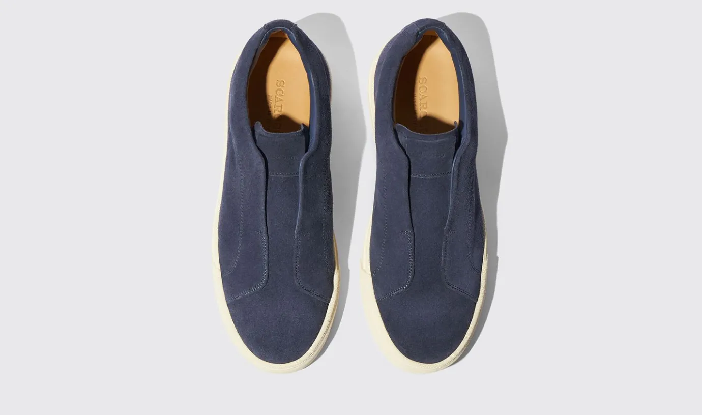 Manner Scarosso Luca Blaues Wildleder