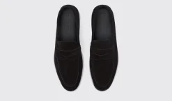 Manner Scarosso Luciano Black Wildleder Edit