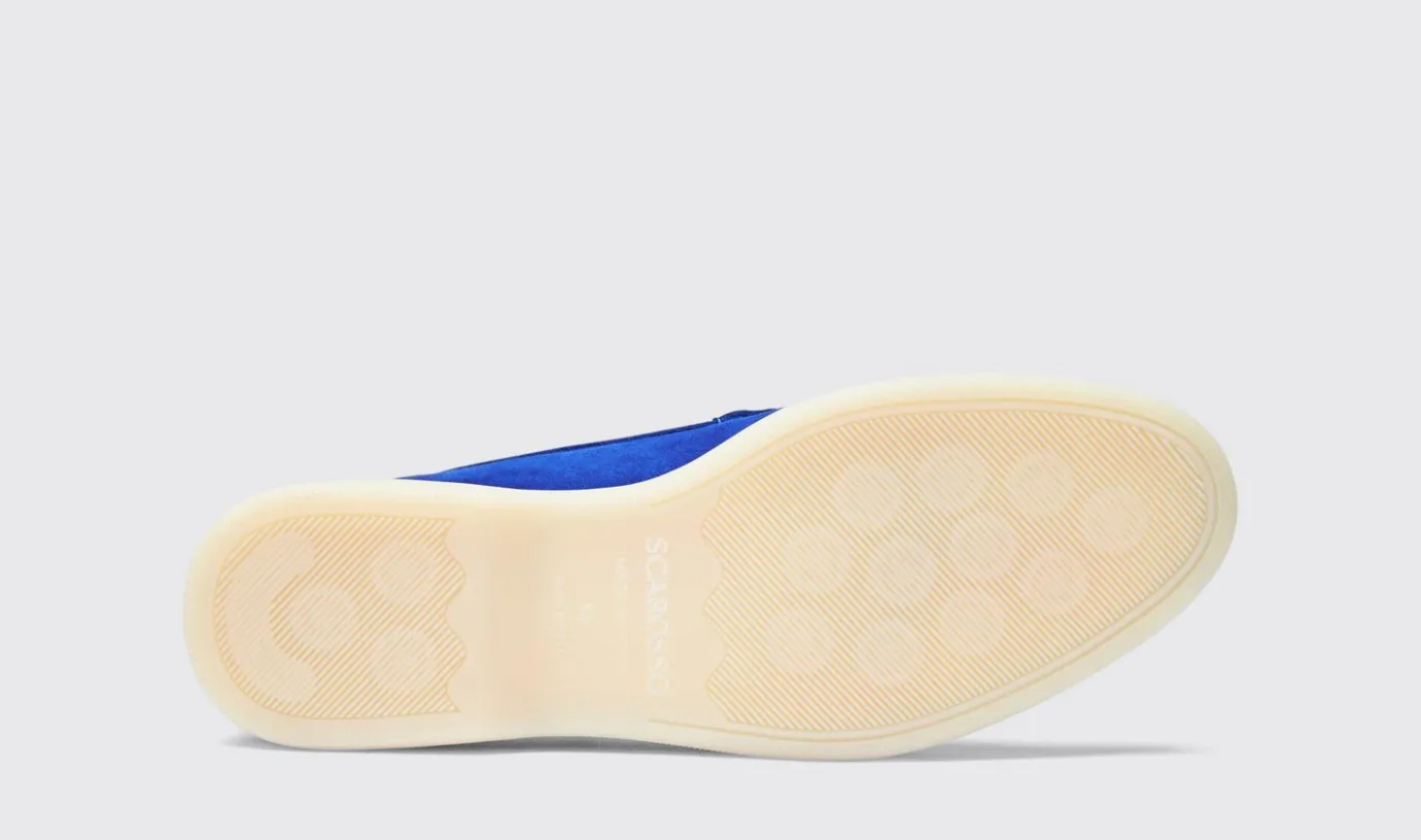 Frauen Scarosso Ludovica Electric Blue Wildleder