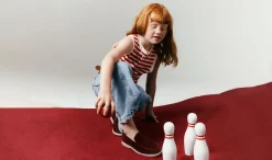Kinder Scarosso Ludovica Girl Burgunder Wildleder