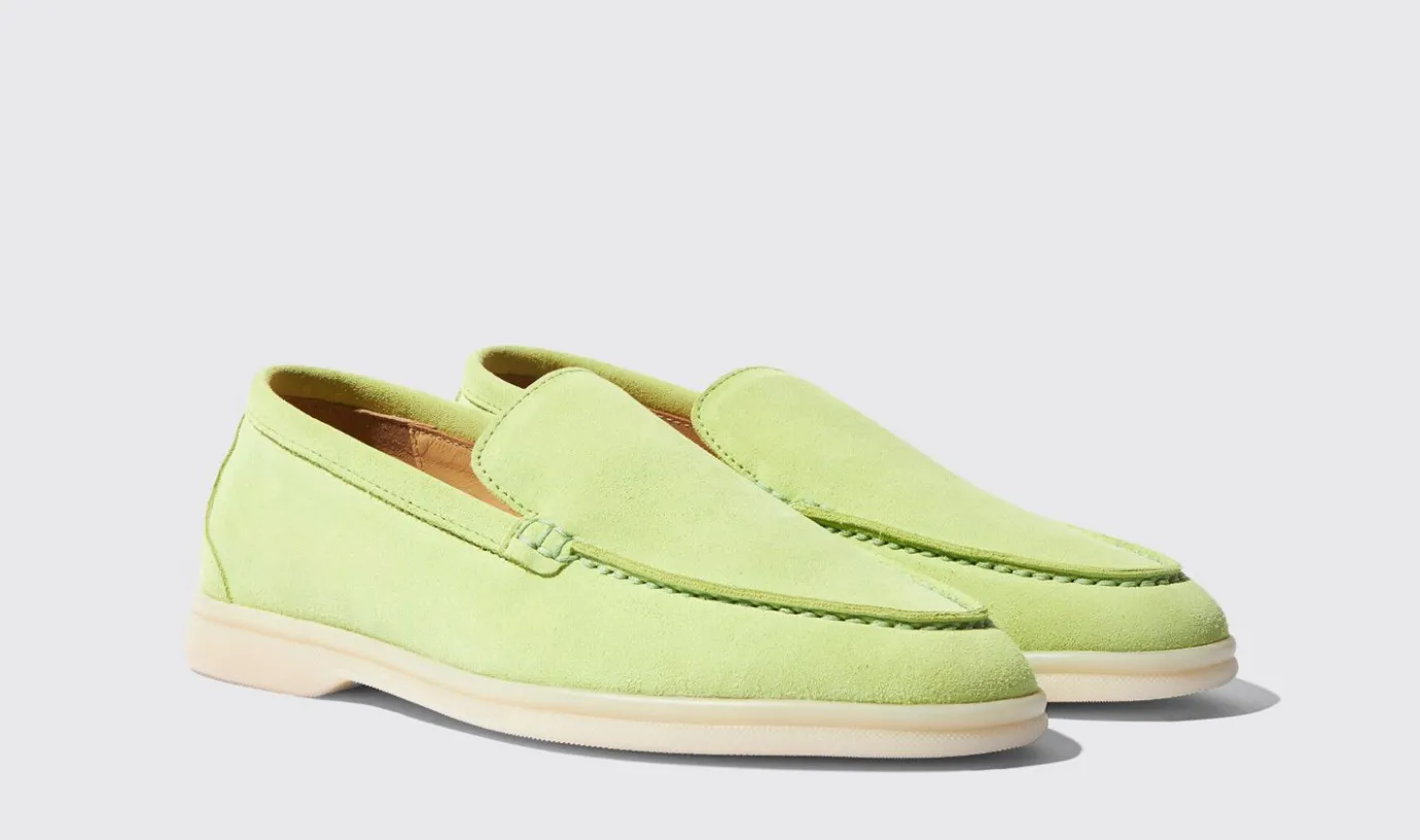 Frauen Scarosso Ludovica Grunes Matcha-Wildleder
