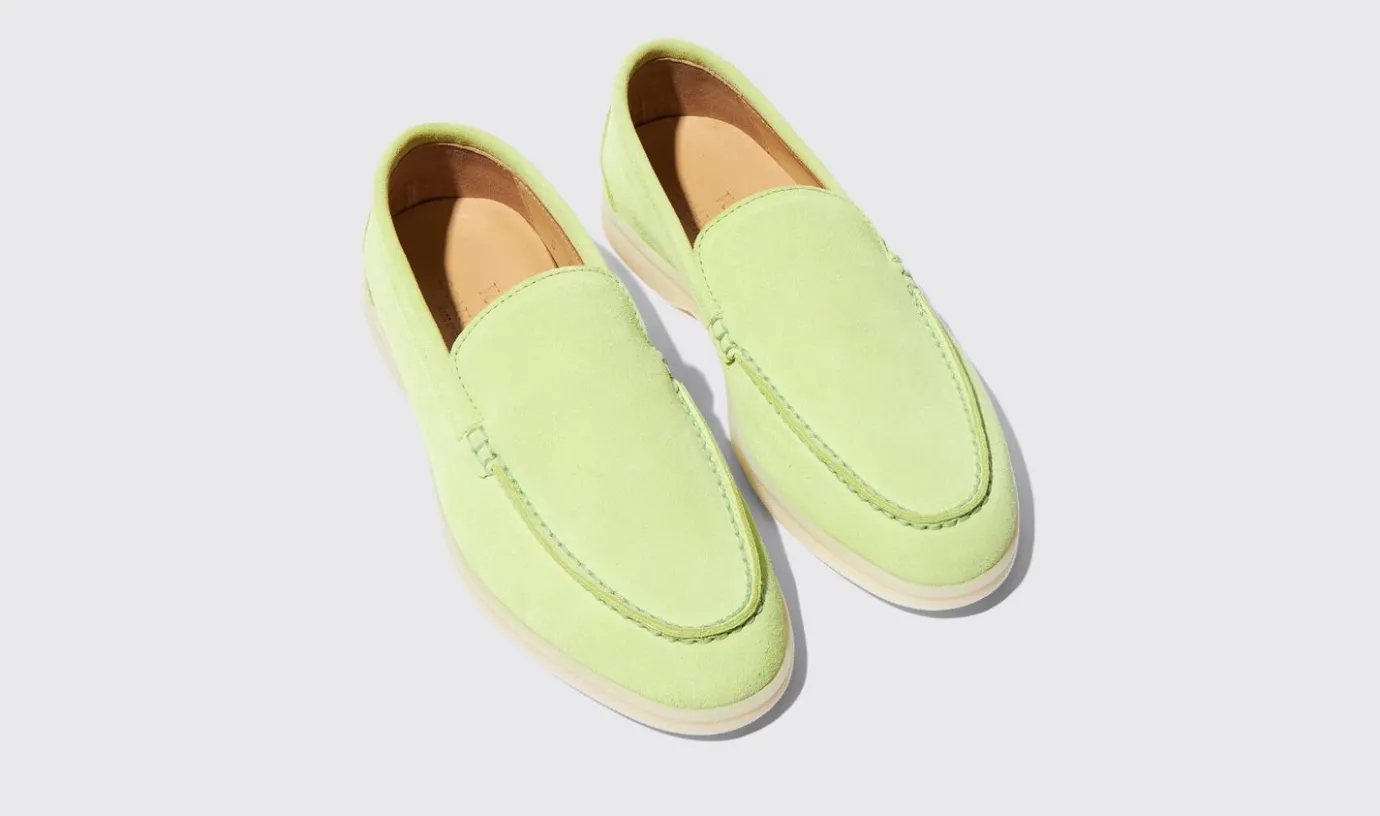 Frauen Scarosso Ludovica Grunes Matcha-Wildleder