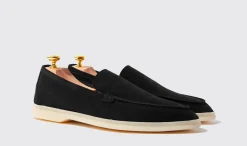 Manner Scarosso Ludovico Black Wildleder Edit