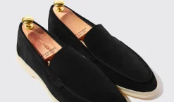 Manner Scarosso Ludovico Black Wildleder Edit