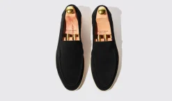 Manner Scarosso Ludovico Black Wildleder Edit
