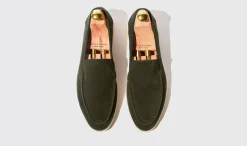 Manner Scarosso Ludovico Olive Wildleder