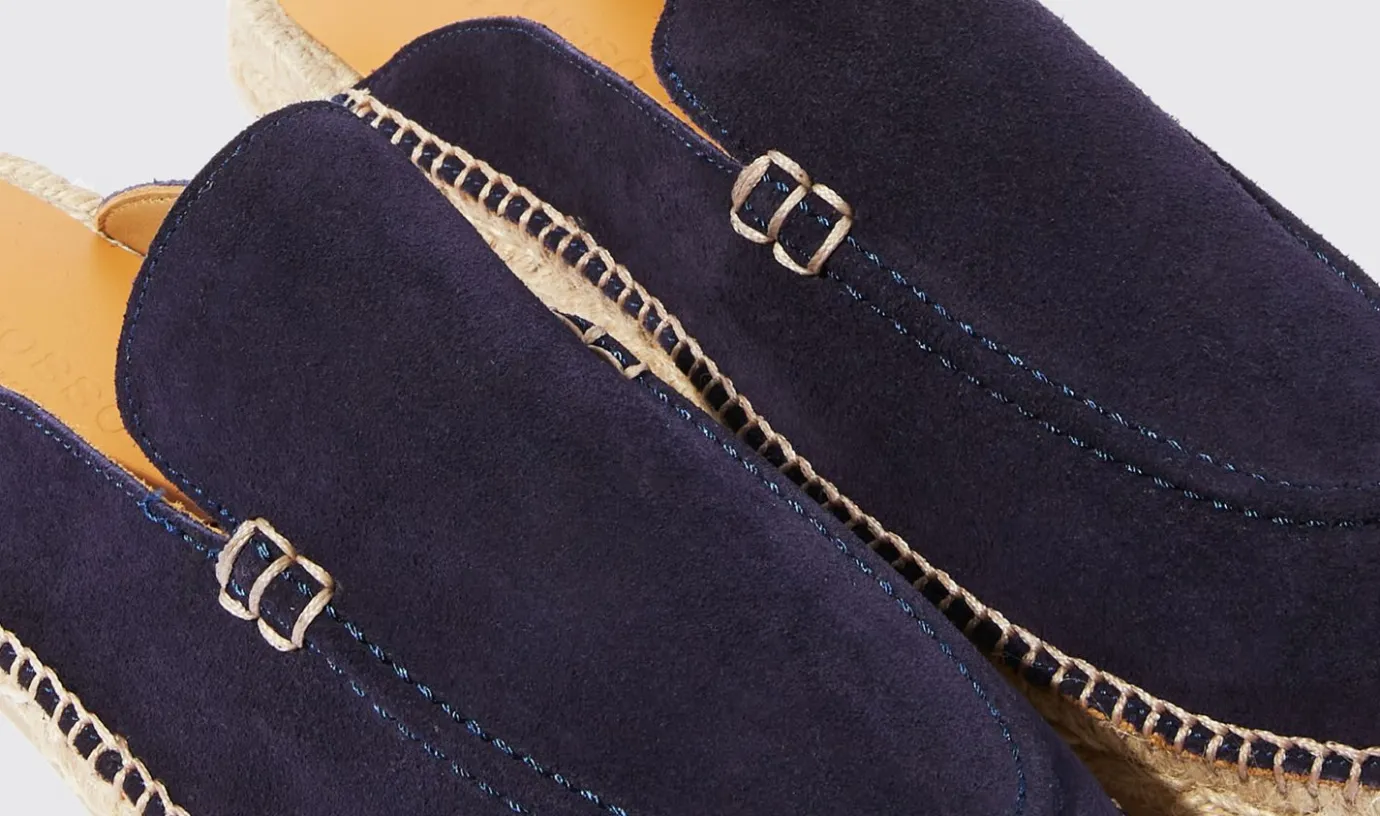 Manner Scarosso Manuel Blaues Wildleder