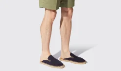 Manner Scarosso Manuel Blaues Wildleder