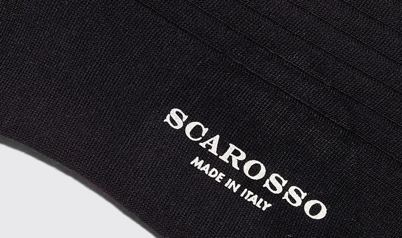 Manner Scarosso Marineblaue Wadensocken Aus Wolle