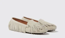 Frauen Scarosso Maya-Creme-Wildleder