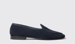 Manner Scarosso Nils Blaues Wildleder